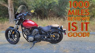 Yamaha Bolt 1000 Miles Review | A beginner's perspective