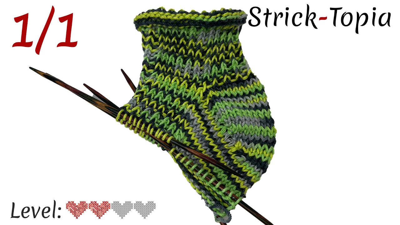 Ferse stricken leicht gemacht - Sommerliche Sneakersocken stricken - Video 1/1