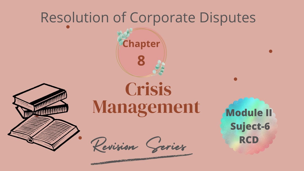 Chapter 8 Crisis Management n Risk & Liability Mitigation.