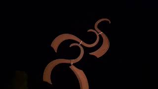 Fluidity Rusted Sculpture At Night - The Brunswick Centre London Sculpture