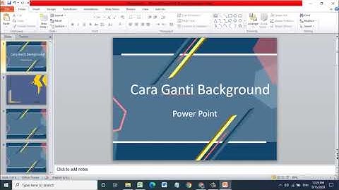 Cara Mengganti Background Power Point Dengan Gambar Lain Sendiri