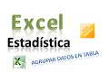 Agrupar los datos estadísticos en una tabla de frecuencias con el excel