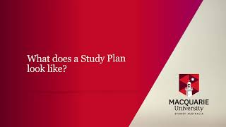Understand your Study Plan