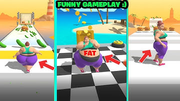 Fat 2 Fit Gameplay All Levels iOS,Android Mobile Walkthrough Game NOOB VS PRO Max Level  🎞4K🎞