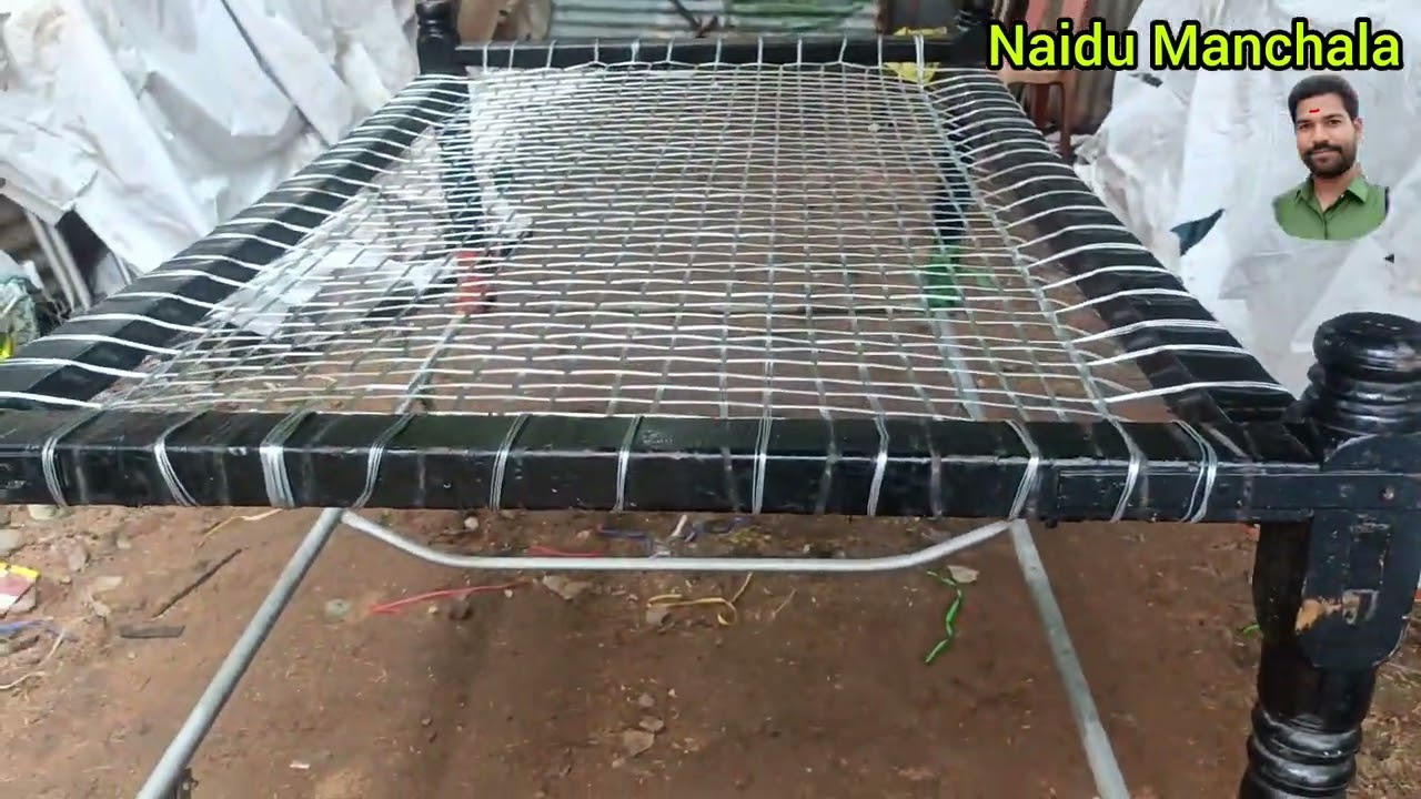 Katta manchanke Kaddi aalakam ellalu ఫ్రెండ్స్ కట్టే మంచంకి గడ్డి అల్లడం ఎలా గంటకి అల్లుతాం