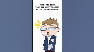 When you open a project after a long break