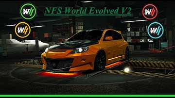 NFS World Evolved V2 daily challenge series (D class, Time Attack, MazdaSpeed3) Rush hour