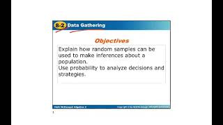 Algebra 2 8.2 Data Gathering Notes Video