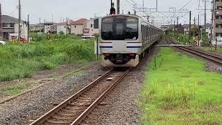 JR内房線/小湊鉄道線五井駅を入線.発車する列車パート1。