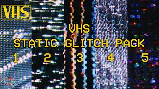 VHS STATIC GLITCH PACK (link in desc)