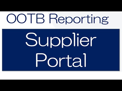 Out of the Box Reporting Options for Fusion's (Oracle Cloud's) Supplier Portal Application