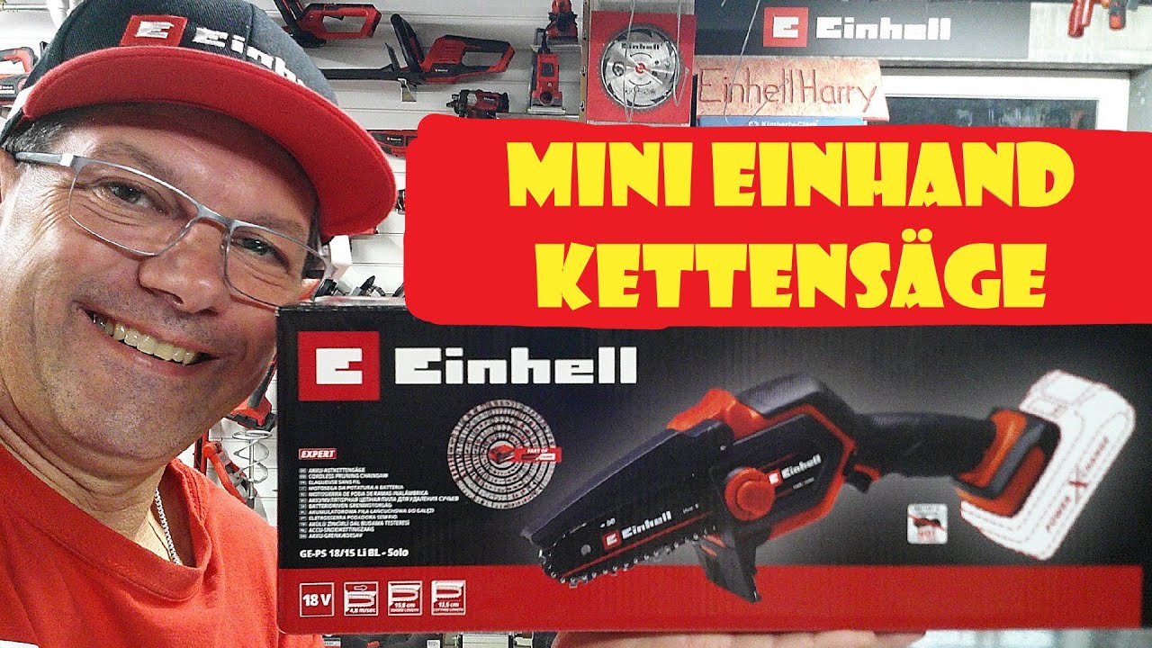 Einhell AST Kettensäge GE-PS 18/15 Li BL Unboxing @EinhellHarry - YouTube