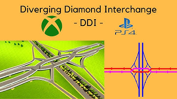 DDI | Diverging Diamond Interchange - How To Build - Cities Skylines Console