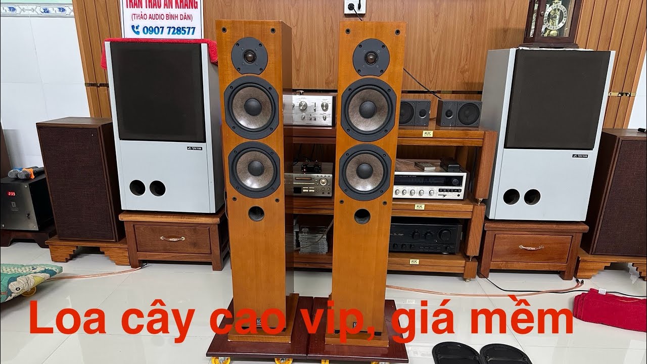 ONKYO D-605F speaker, designed to be taller than a meter, very