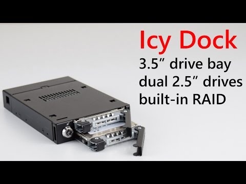 Icy Dock 3.5 drive bay dual 2.5 drives built-in RAID MB992SKR-B review