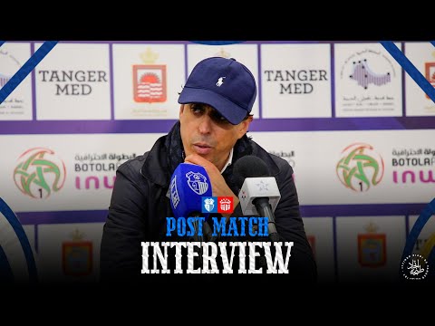 الندوة الصحفية لمدرب اتحاد طنجة هلال الطاير بعد الانتصار على حسنية أكادير