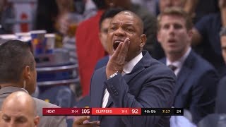 Doc Rivers angry with ref, ejected from game | LA Clippers vs Heat