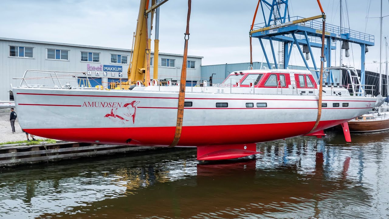 Launch of the second Pelagic 77 'Amundsen'