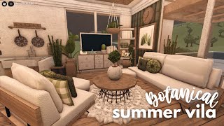 🌿 botanical summer villa (color wheel gamepass only) bloxburg tutorial & full tour!