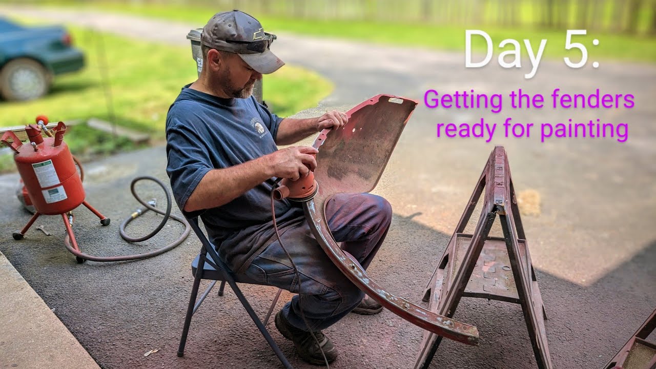 Getting the Fenders Ready for Painting (Day 5) YouTube