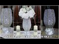 DIY DOLLAR STORE CRUSH GLASS GLAM WEDDING CENTERPIECE | DIY WEDDING DECOR ON A BUDGET FT BEEBEECRAFT