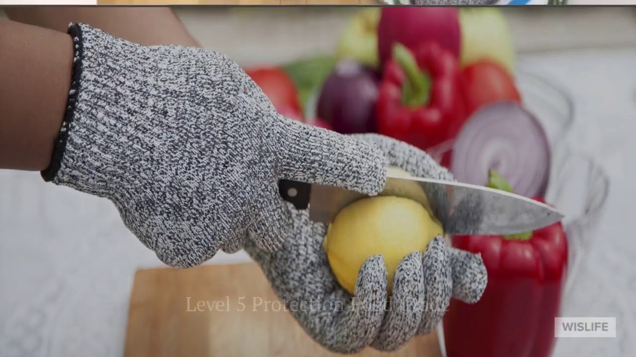 Cut Resistant Gloves Food Grade, Level 5 Hand Protection for Kitchen and Outdoor Work YouTube