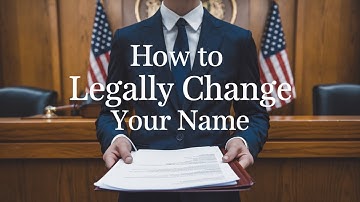 How to Legally Change Your Name?