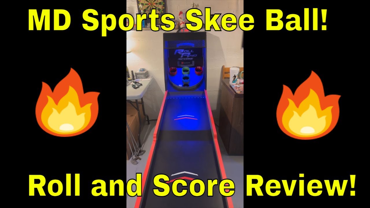 MD Sports Roll and Score Skee Ball Machine Review and Unboxing! How to