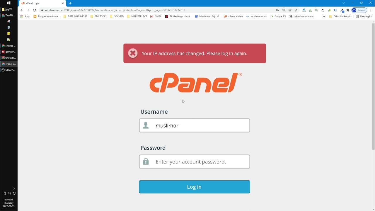  solved how to fix cpanel login issue your ip address has changed