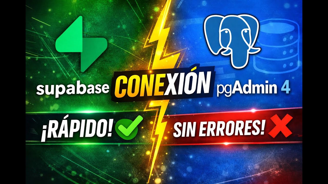 Cómo conectar pgAdmin a Supabase paso a paso (PostgreSQL) - YouTube