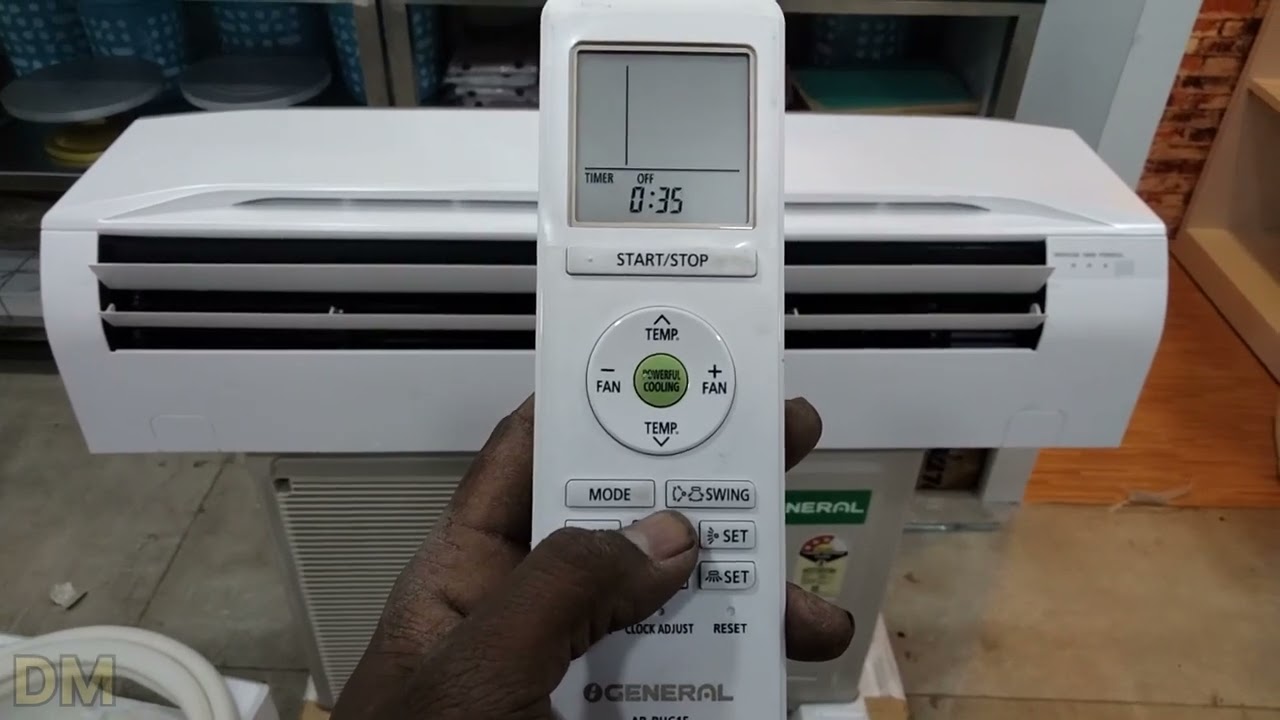 How to use o general ac remote control
