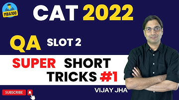 CAT 2022 Quant Super Short Tricks (1) | Shortcut to 99+%ile in CAT QA| #cat2022 #cat2023 #XAT2023