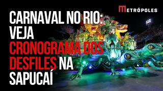 Carnaval: que horas começam os desfiles das escolas de samba do Rio Carnaval: que horas começam os desfiles das escolas de samba do Rio