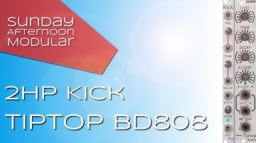 Drum Modules: TipTop Audio BD808 and 2hp Kick