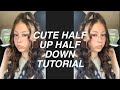 Cute half up half down tutorial