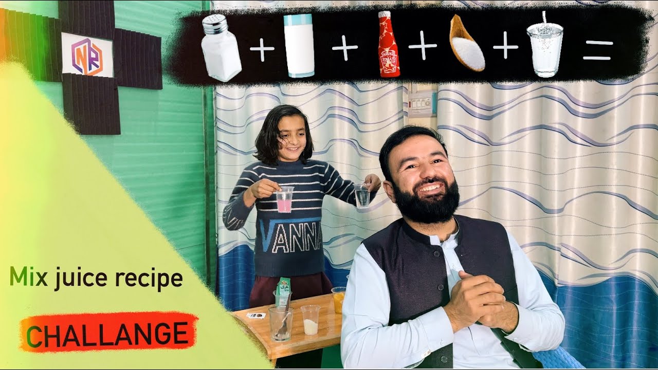 Drinks mix juice || Challenge || Naeem aw Rameez vlog