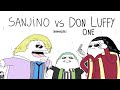 Sanjino vs don luffy one  one piece dublado animao
