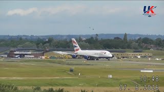 Birmingham Airport Live Emirates A380 Plane Spotting in Action at BHX