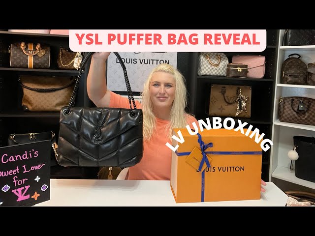 YSL MEDIUM SIZE PUFFER BAG REVEAL, WFIMG, AND COMPARISON! LV