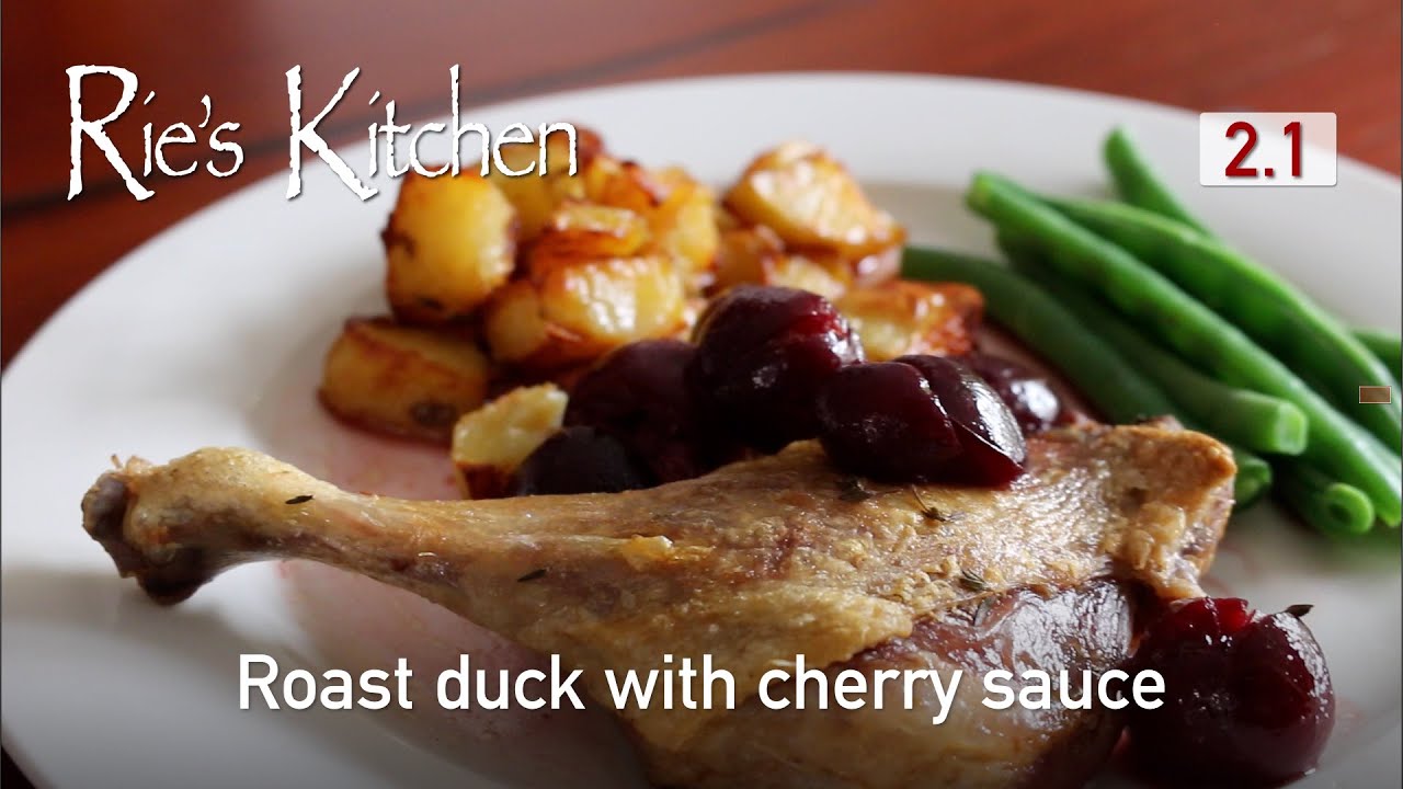 Roast duck with cherry sauce YouTube
