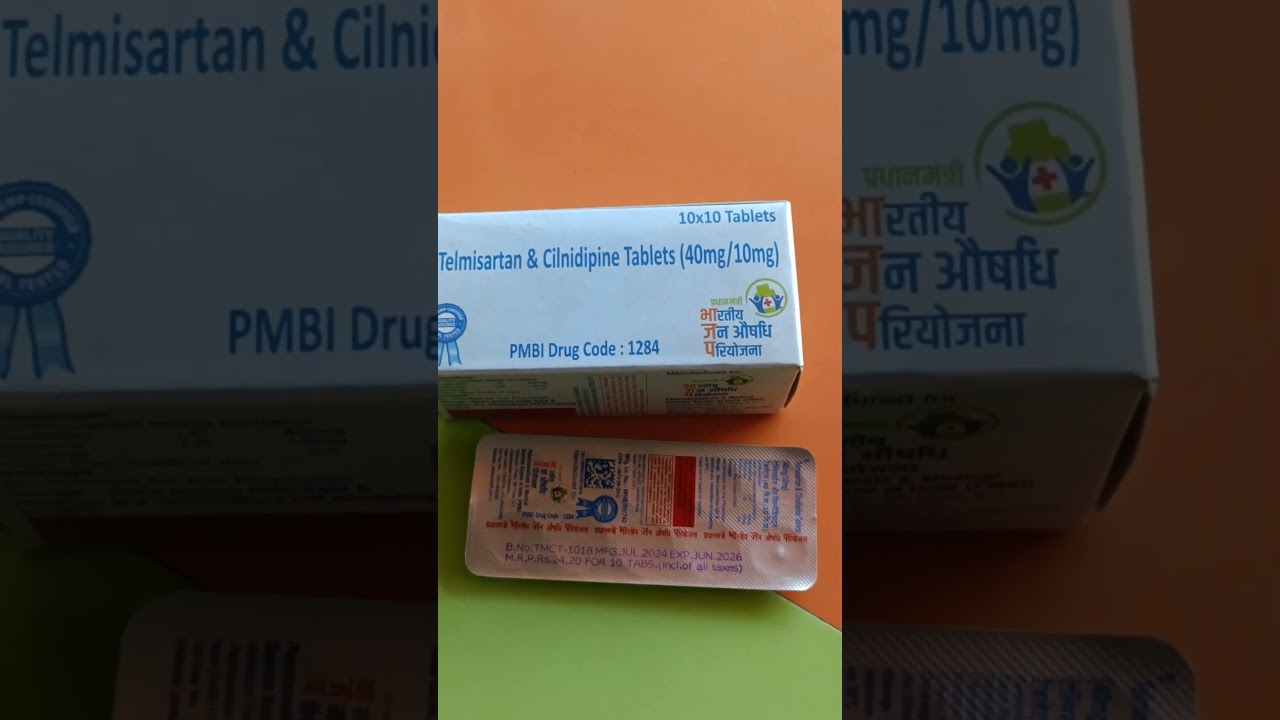 Telmisartan 40 mg & Clinidipin 10mg 