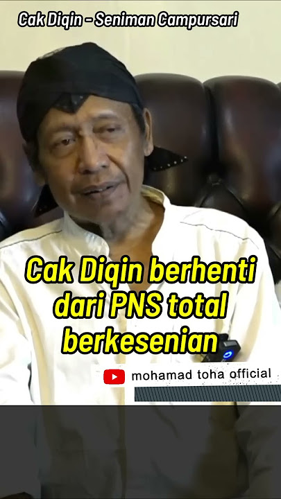 Berhenti dari PNS, dan total berkesenian | cak diqin | mohamad toha official  #shorts