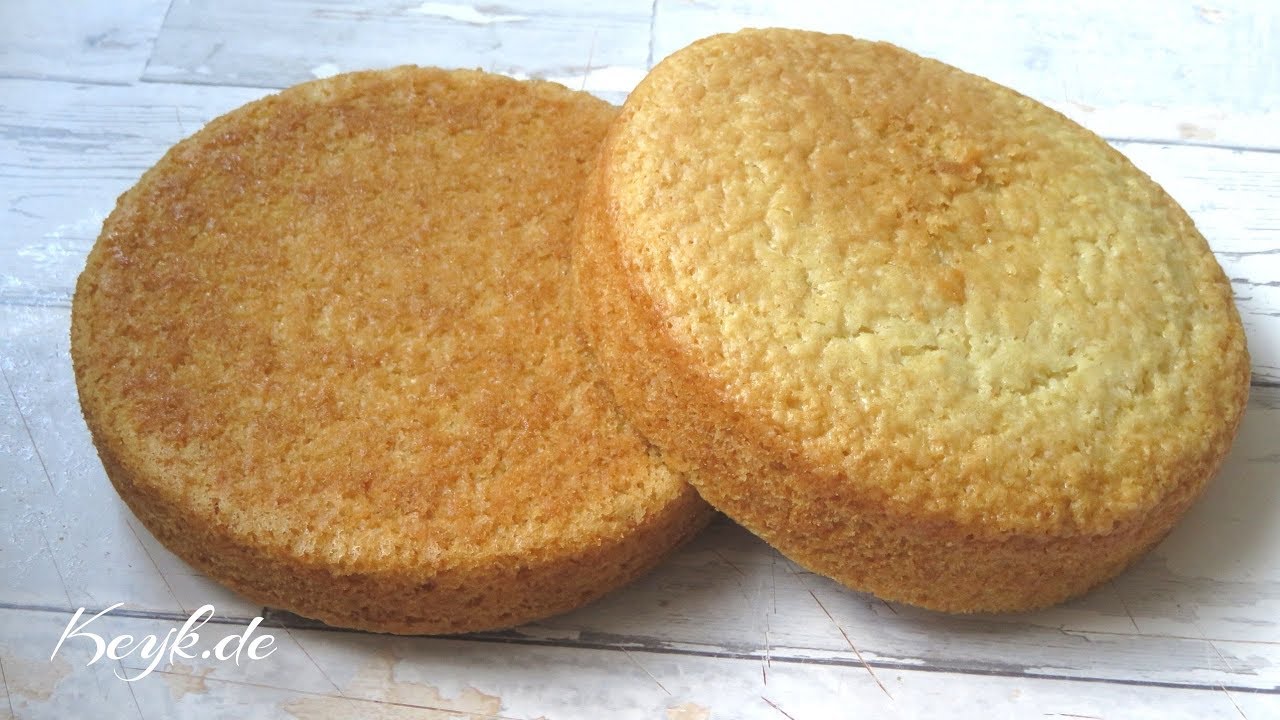 Веганский ванильный бисквит