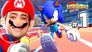 alanzoka jogando Mario & Sonic Tokyo 2020 com os amigos  #1