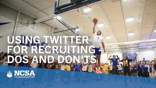 How To Use Twitter To Get Recruited For College: Dos and Don'ts