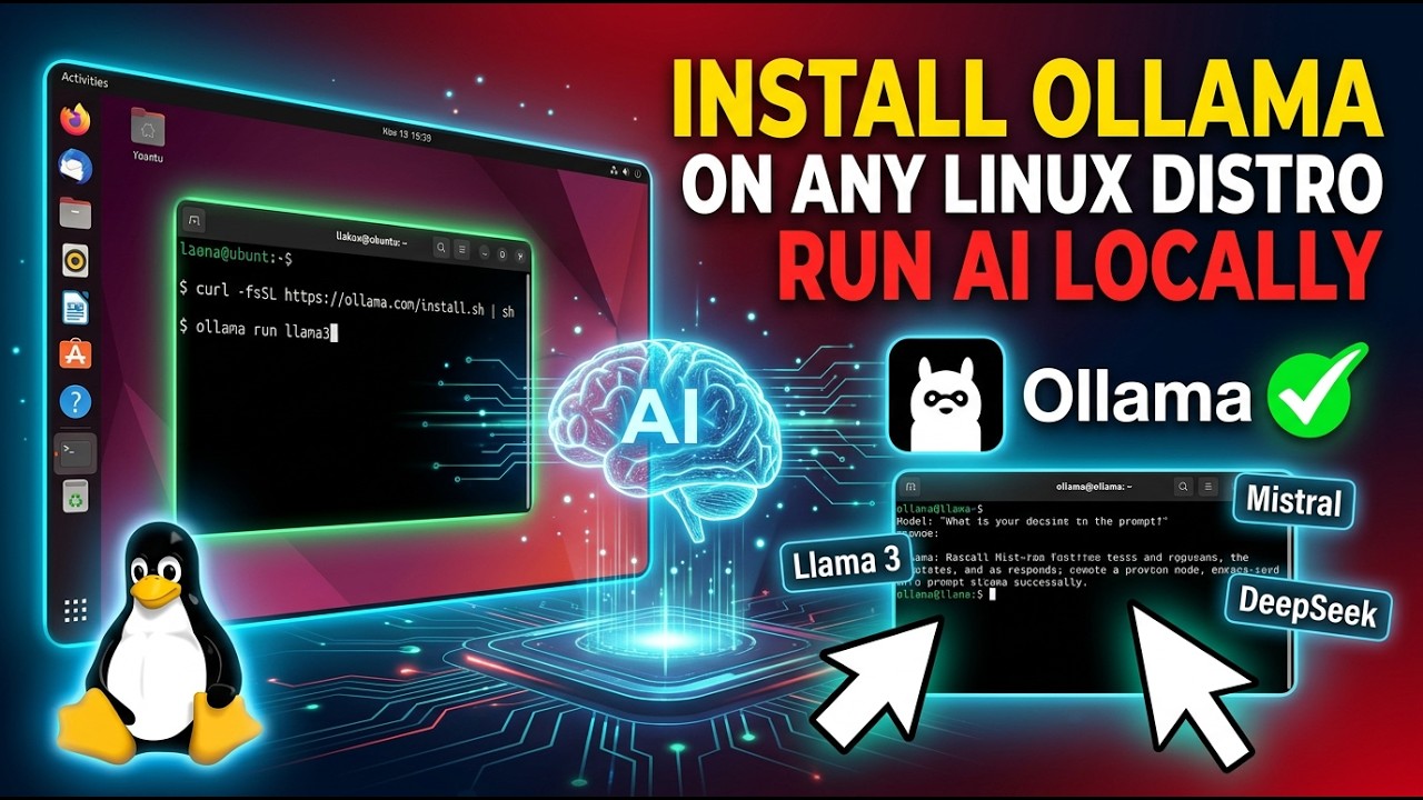 How to Download & Install Ollama on Any Linux Distro - YouTube