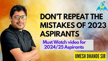 Don’t repeat the mistakes of 2023 Aspirants | Must Watch video for 2024|25 Aspirants #dhandesir