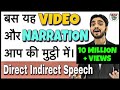 Narration in Hindi | Direct and Indirect Speech in English | Narration Change/Rules for SSC CGL