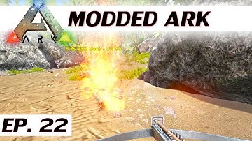 Modded ARK: Survival Evolved - Ep 22 - Flaming fire arrows - single player let