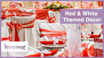 Red And White Themed Decor | Shop The Look | eFavormart.com